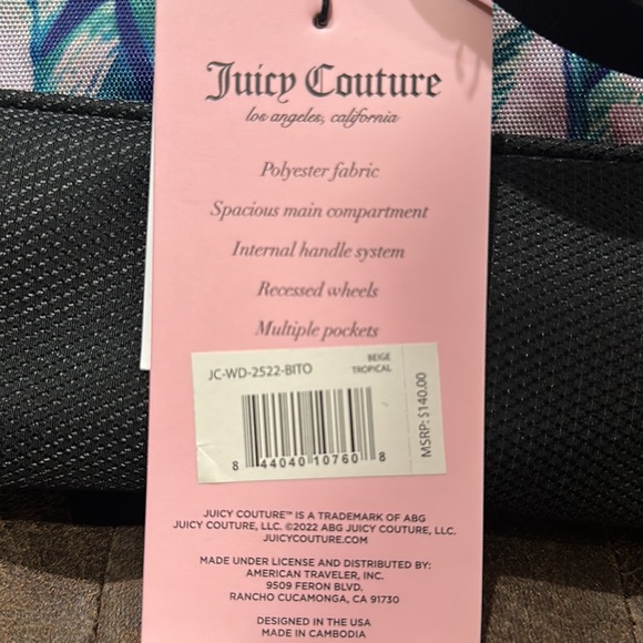 Juicy Couture luggage β¨πβ¨ - Picture 2 of 5